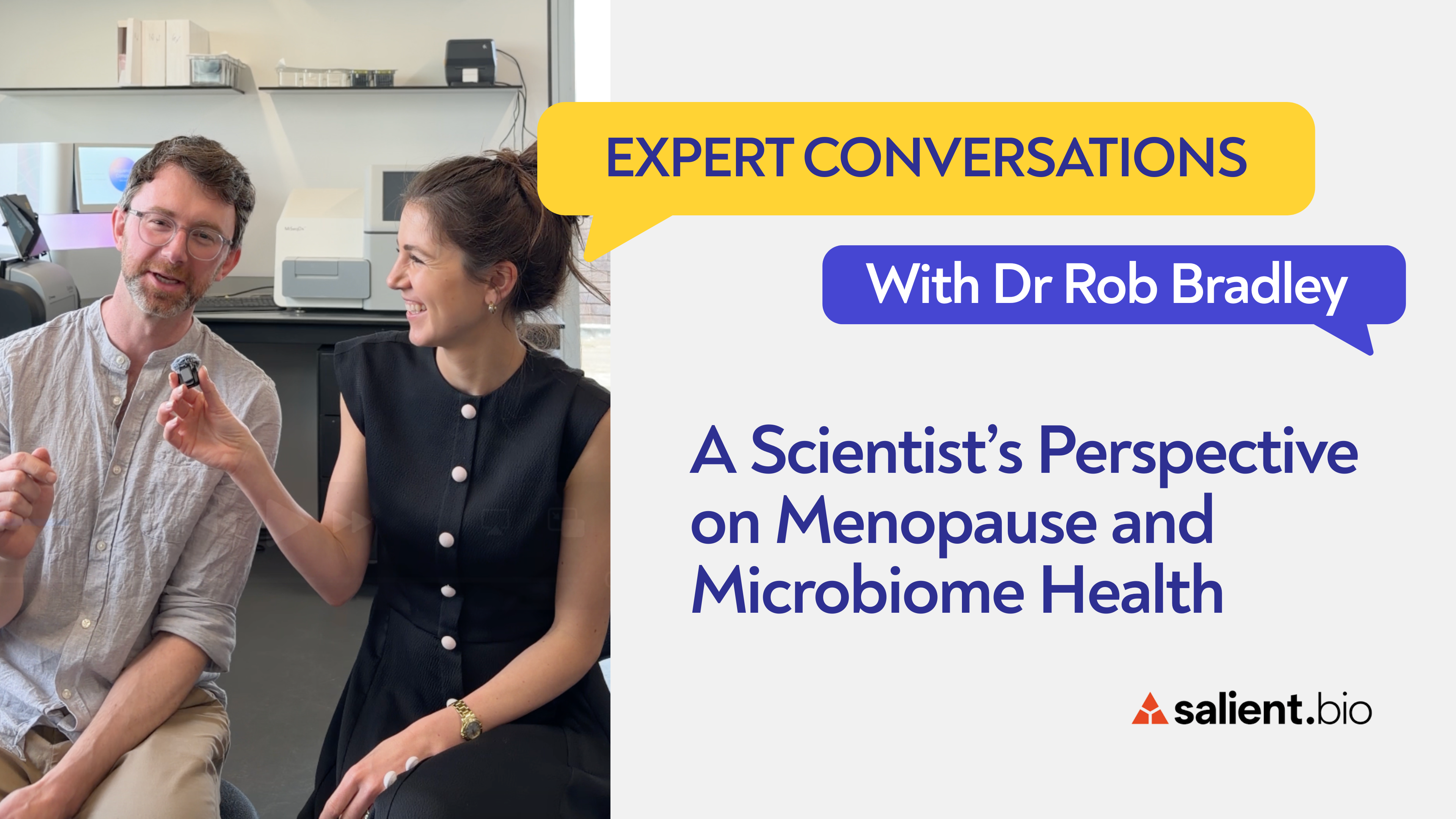 Dr Chiara Board is interviewing Dr Rob Bradley, microbiome scientist