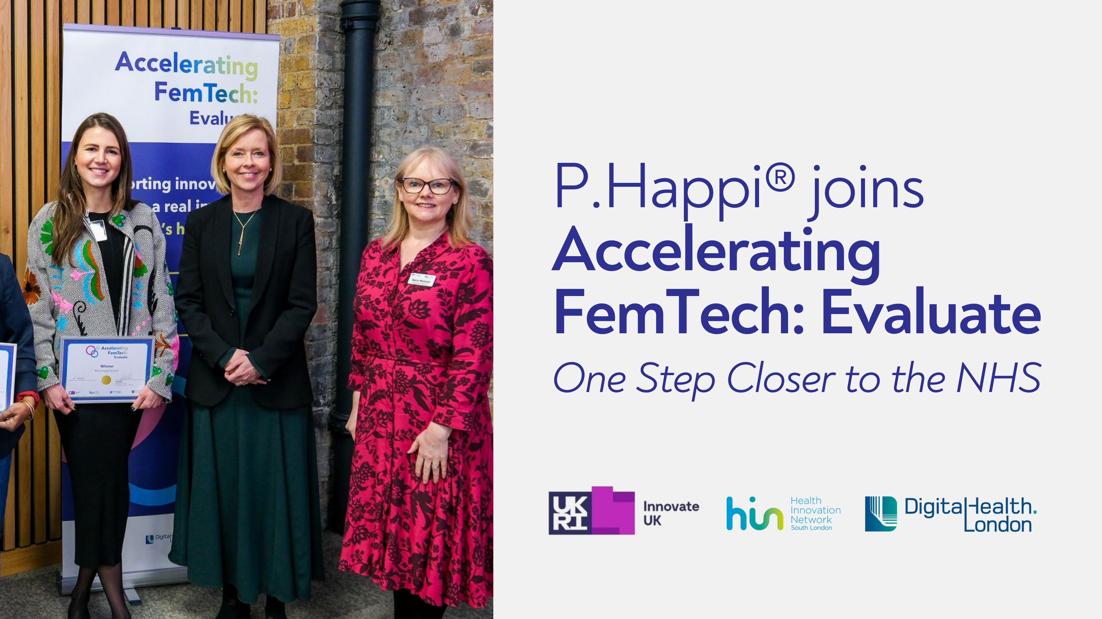 P.Happi® joins Accelerating FemTech- Evaluate