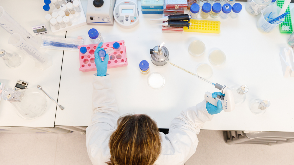 scientist chanelle working in the lab international stem day women in stem